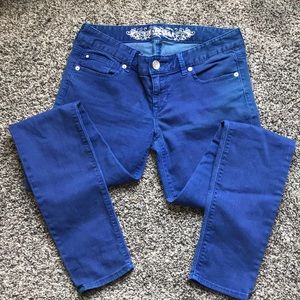 Express Blue Jean Legging Stella Low Rise Reg 6